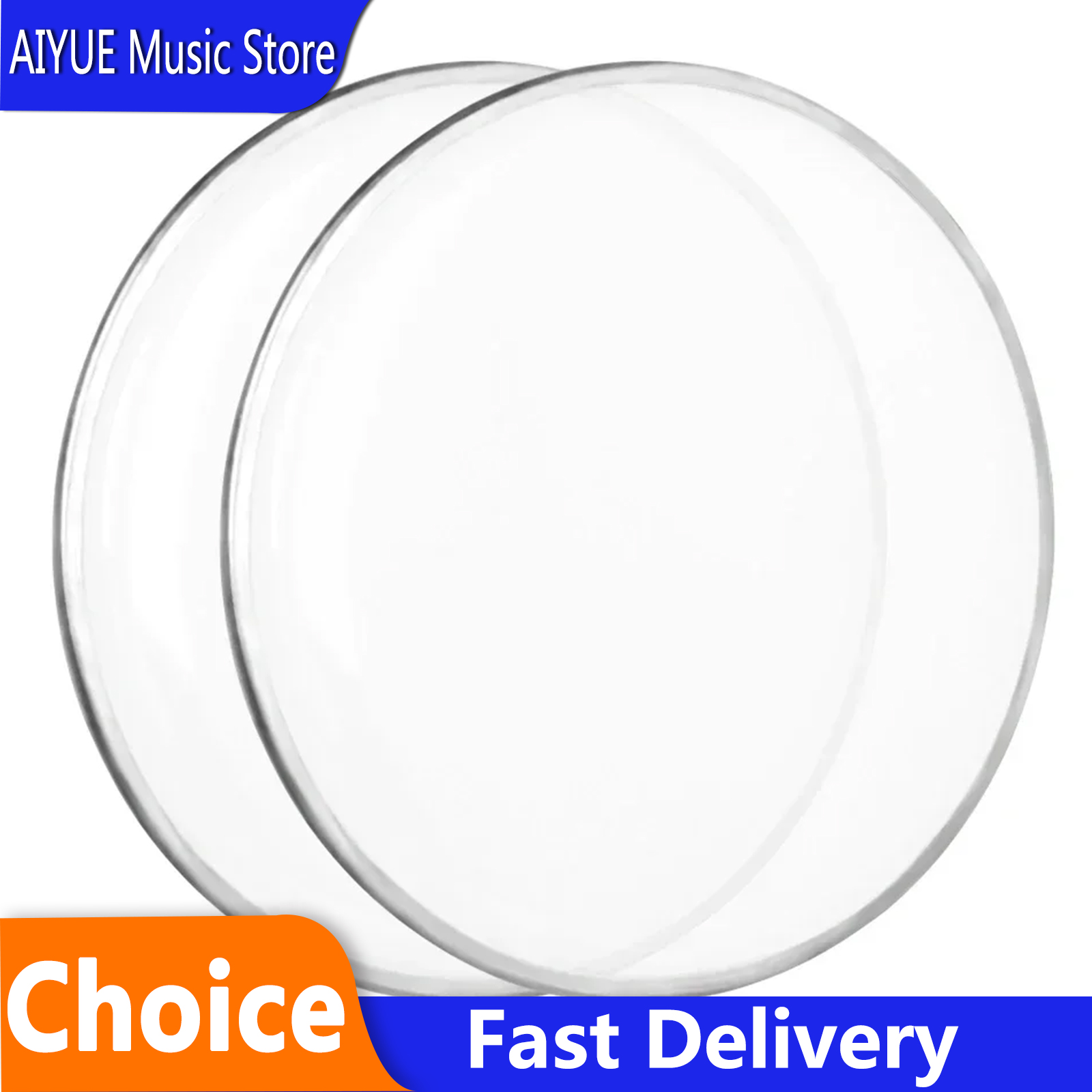 Musical Instrument Jazz - 2 Pcs 6 Inch White Drum