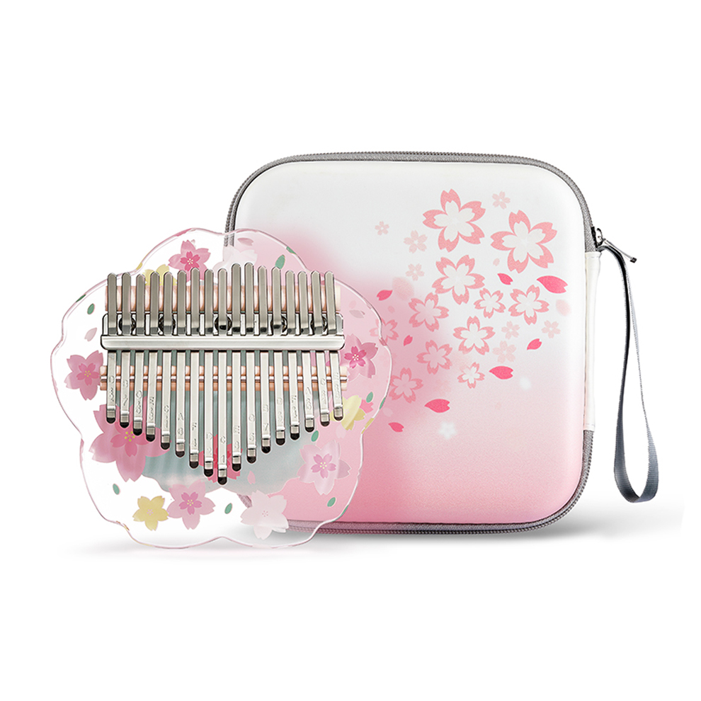 Musical Instrument African - Hluru Kalimba 21 Keys with Case