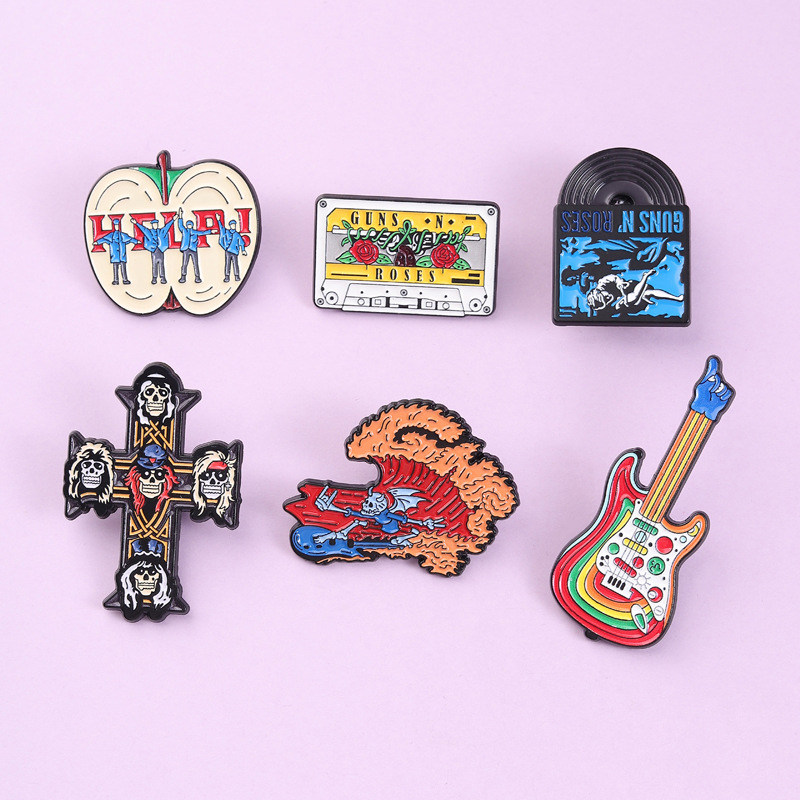 Musical Instrument Gif - Personalization cartoon Musical instrument Enamel Pins