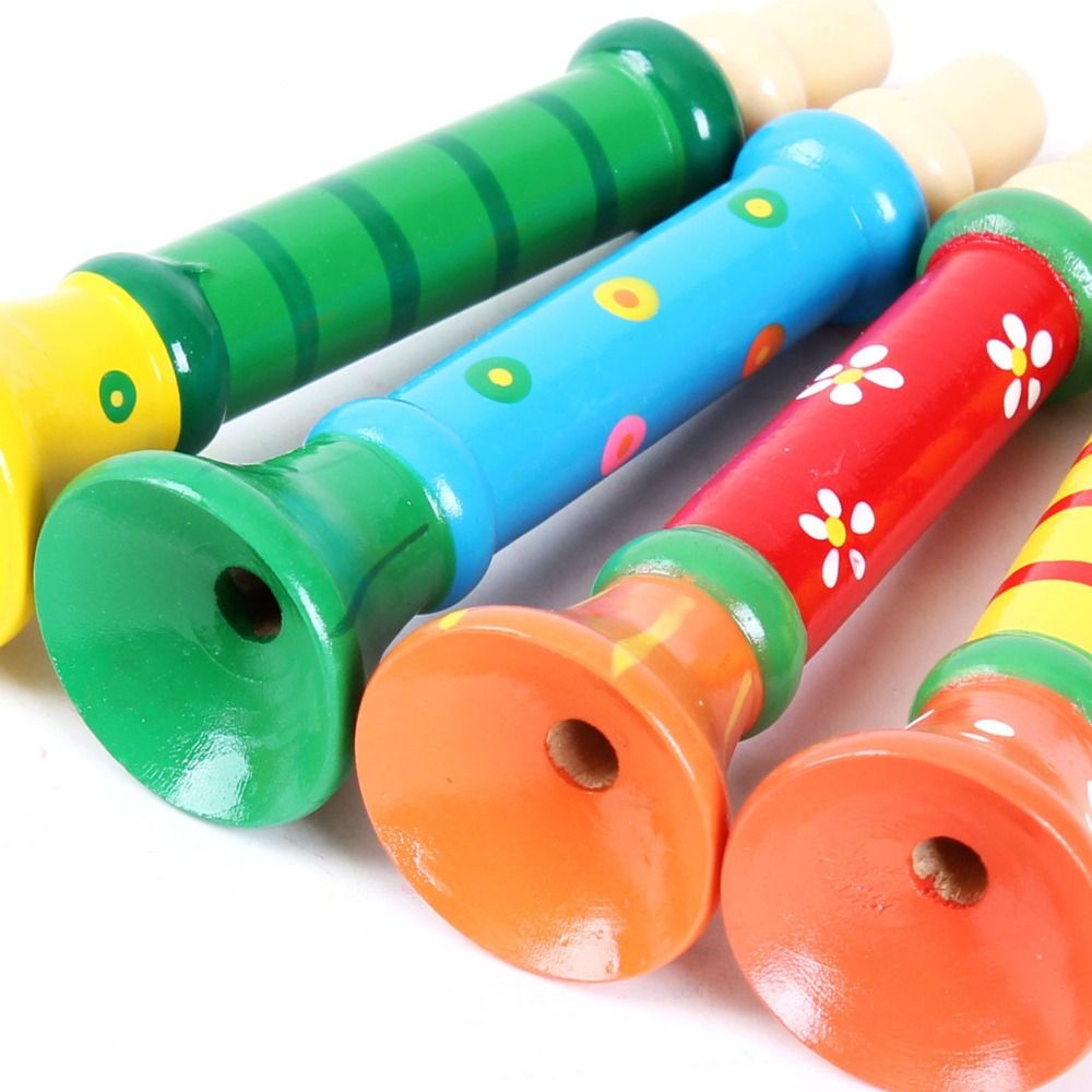 Musical Instrument Trombone - Montessori Wooden Trumpet Sound Training Games