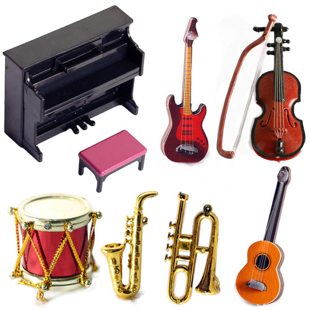 Musical Instrument Gif - Miniature Doll Musical Instruments 1/12 Scale
