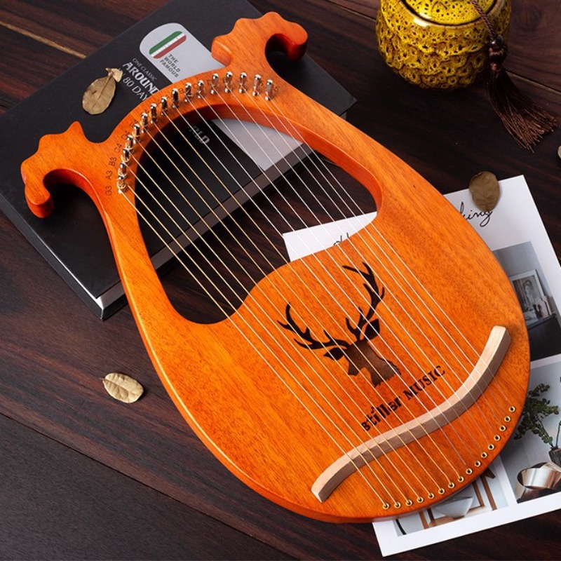 Musical Instrument Lyre - Antlers 16-tone lyre 16-string harp lyre