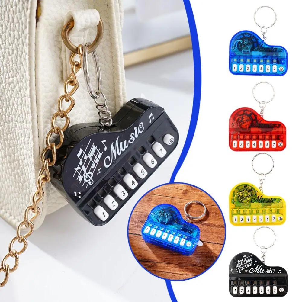 Musical Instruments Game - Mini Electronic Piano Keyboard Keychain, Creative