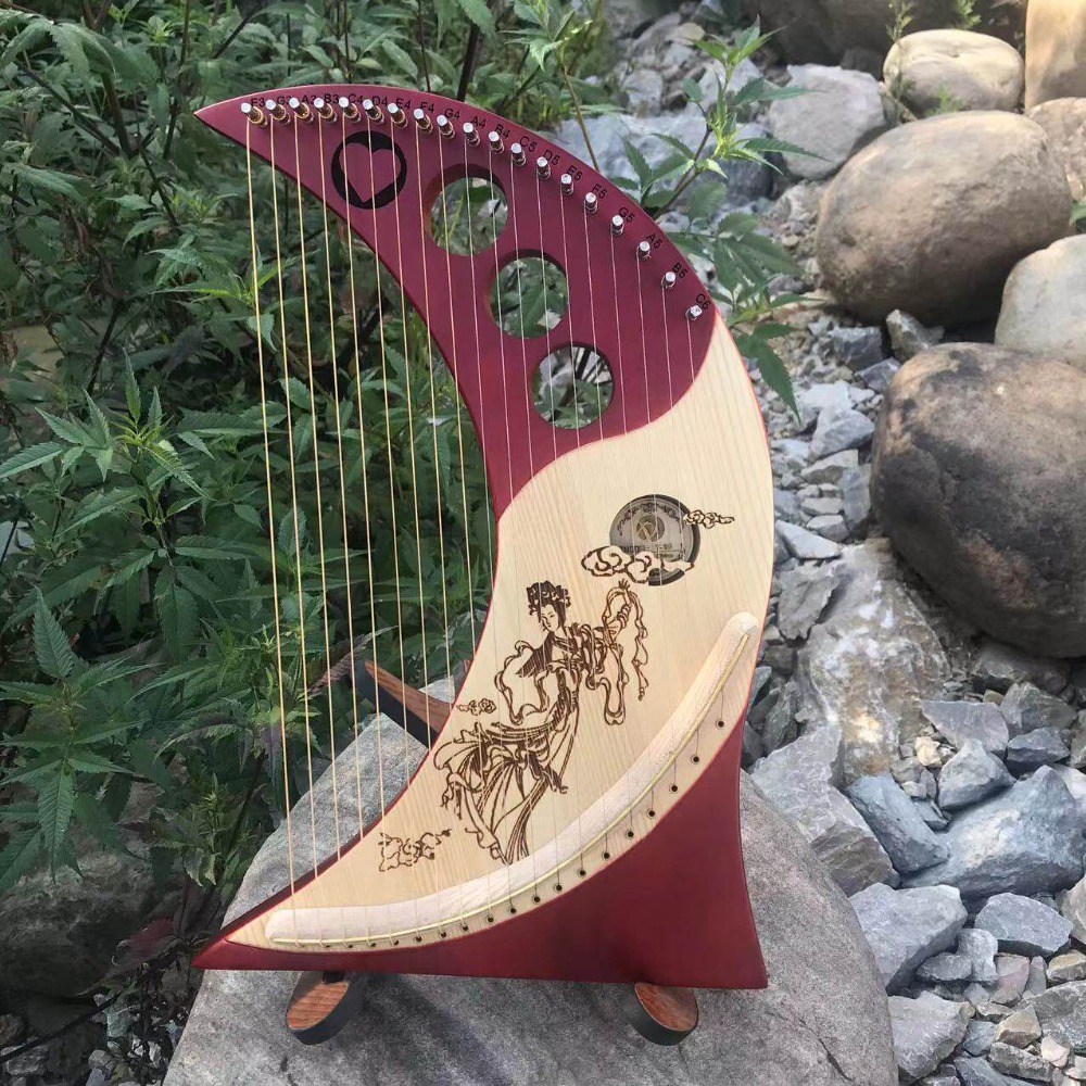 Vintage Solid Wood 19/24 Strin - Musical Instrument Lyre ulasan dan harga