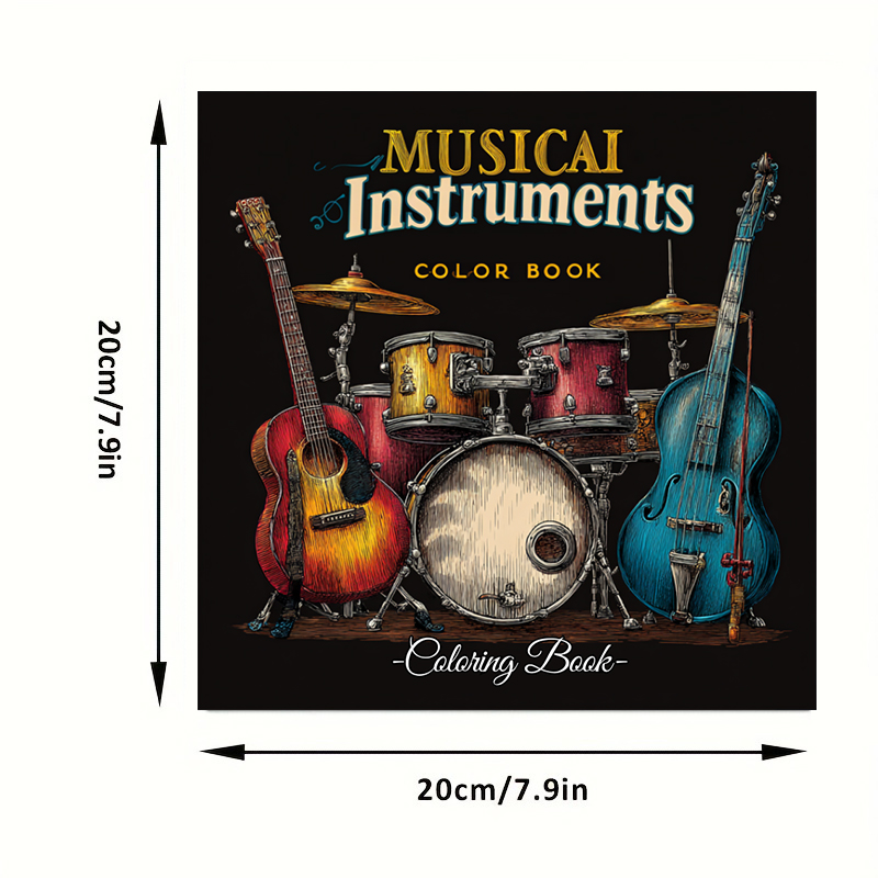 28 Pages Musical Instrument Co - Musical Instrument Coloring Pages ulasan dan harga