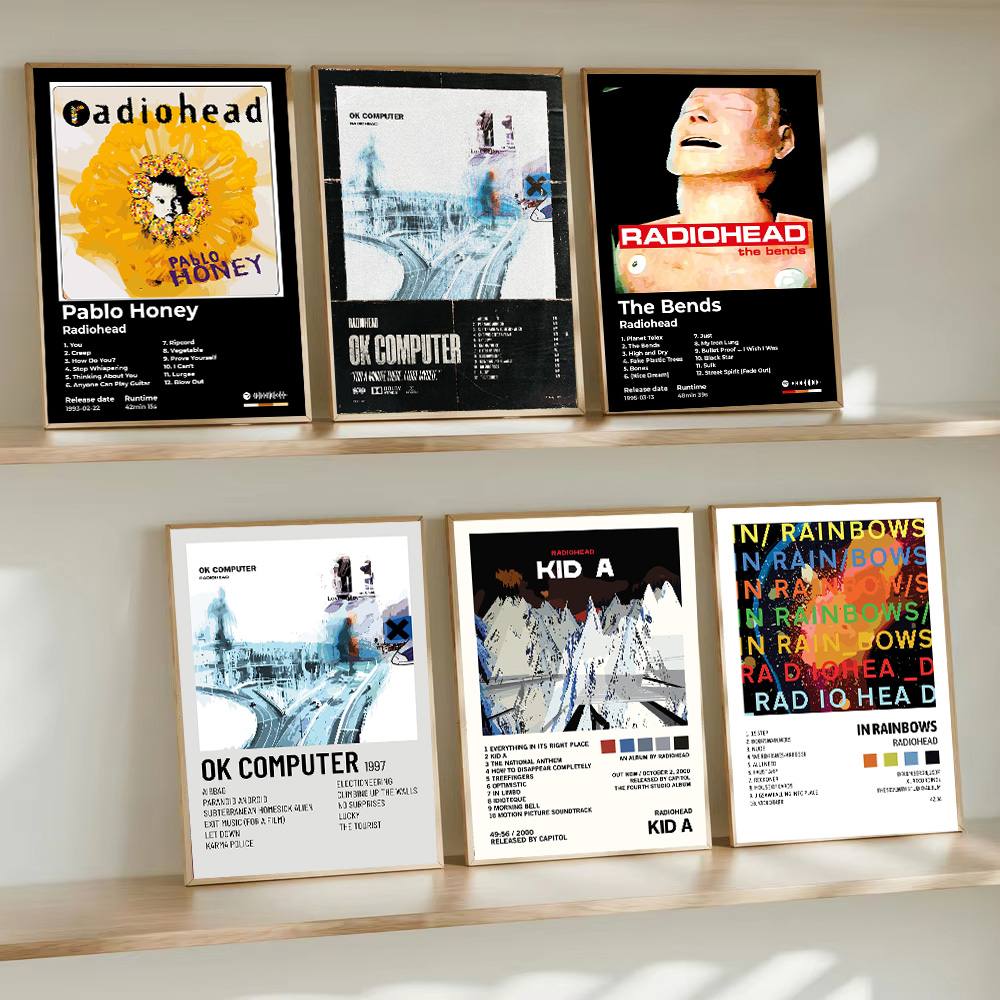 Singer Band R-Radiohead Poster - Musical Instrument Painting ulasan dan harga