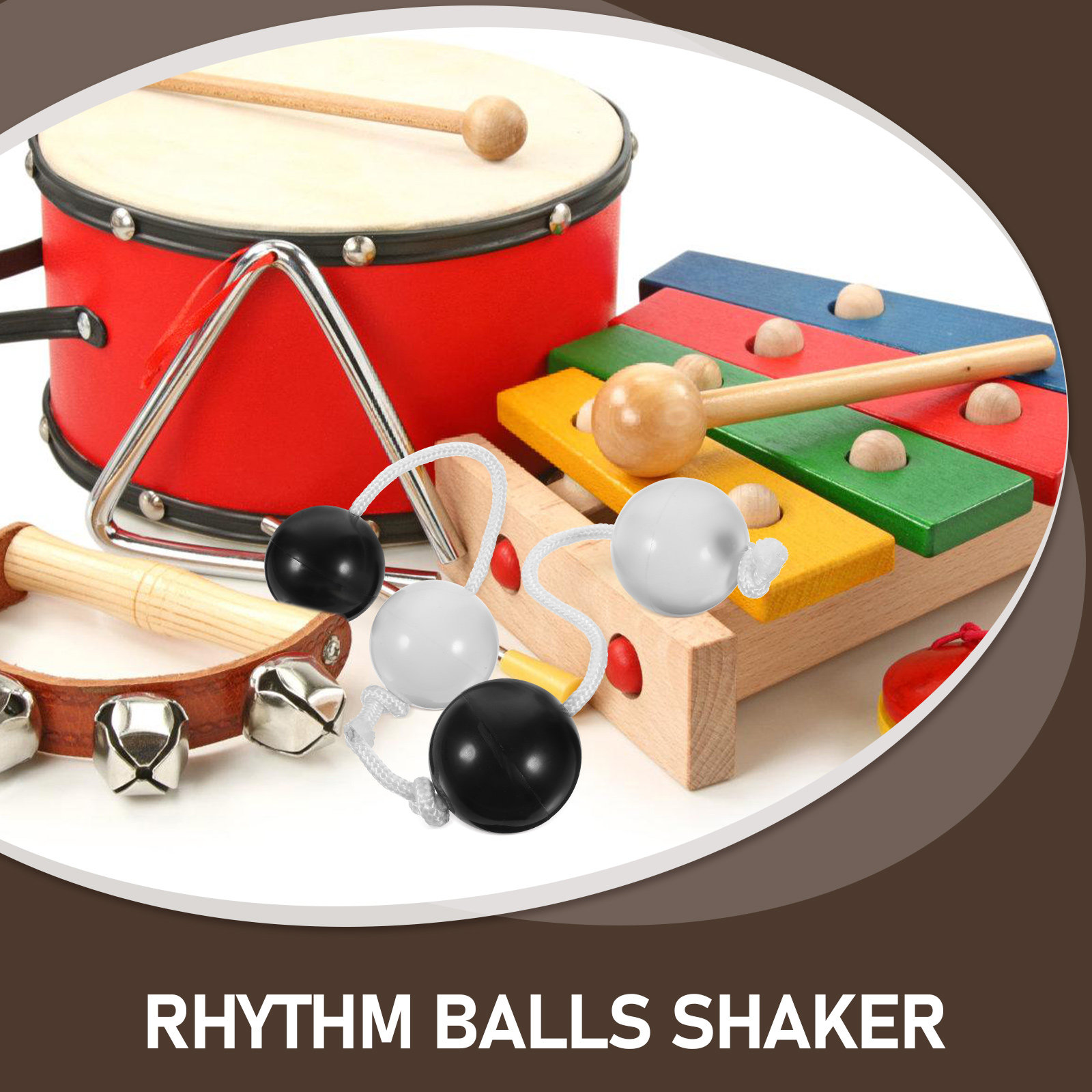 2Pcs Rhythm Balls Shaker Percu - Musical Instrument African ulasan dan harga
