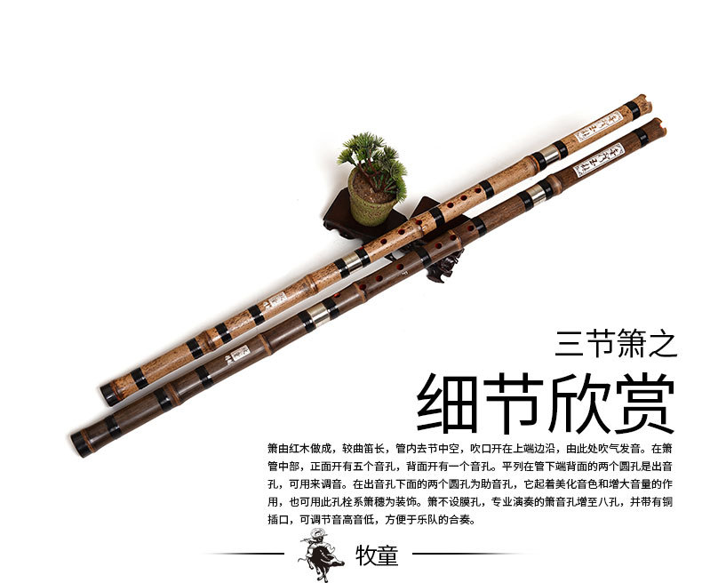 Chinese Bamboo Flute Xiao Vert - Musical Instrument Lute ulasan dan harga