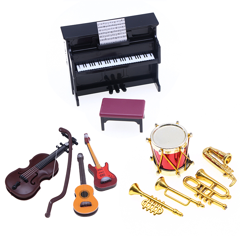 【M】1:12 Dollhouse Miniature Cl - Musical Instrument Gif ulasan dan harga