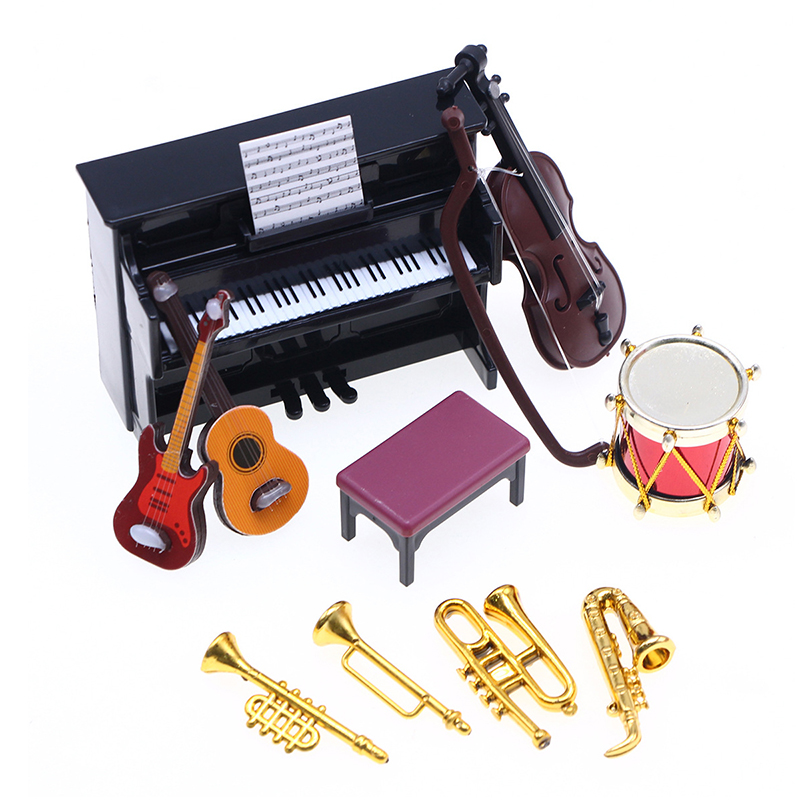 【M】1:12 Dollhouse Miniature Cl - Musical Instrument Gif ulasan dan harga