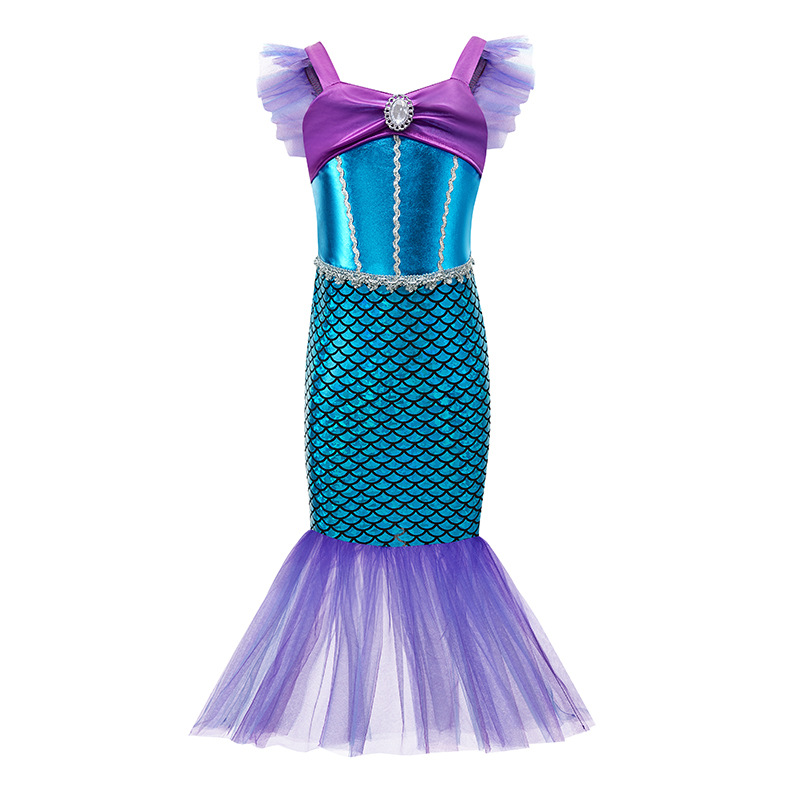 Girls Ariel Cosplay Siren Clot - Musical Instrument Trombone ulasan dan harga