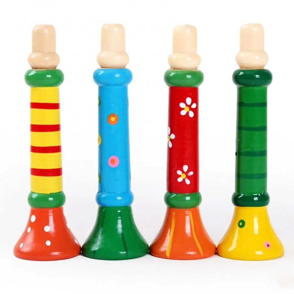 Montessori Wooden Trumpet Soun - Musical Instrument Trombone ulasan dan harga