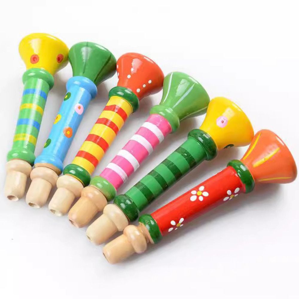 Montessori Wooden Trumpet Soun - Musical Instrument Trombone ulasan dan harga