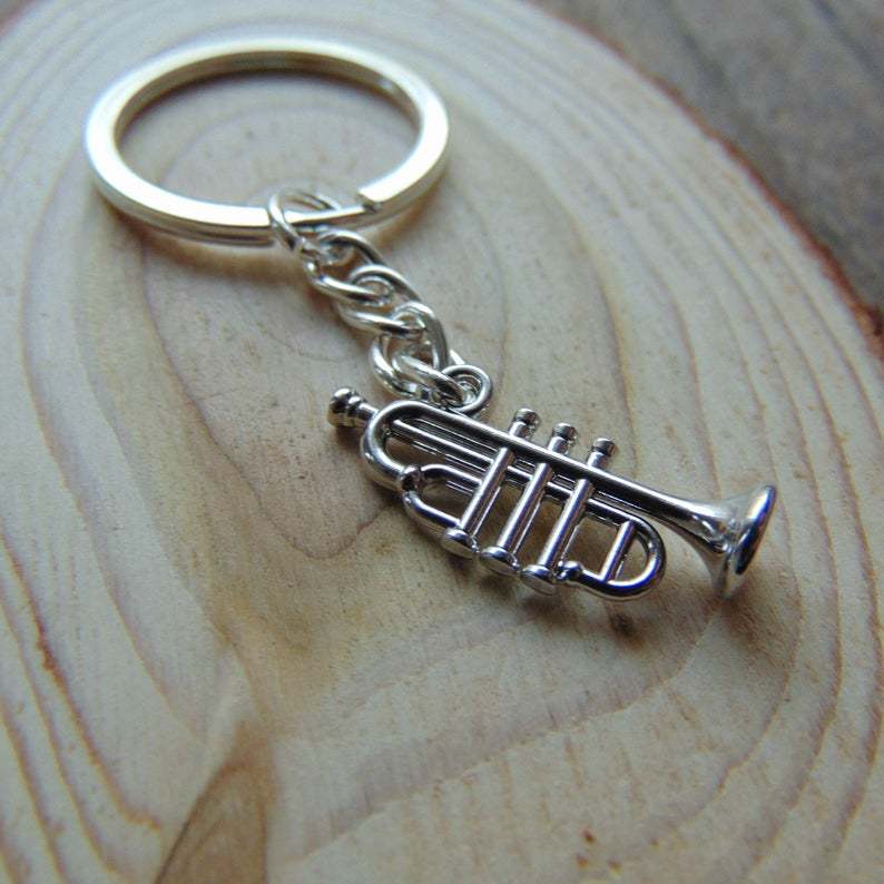 trombone keychain Horn keyring - Musical Instrument Horn ulasan dan harga
