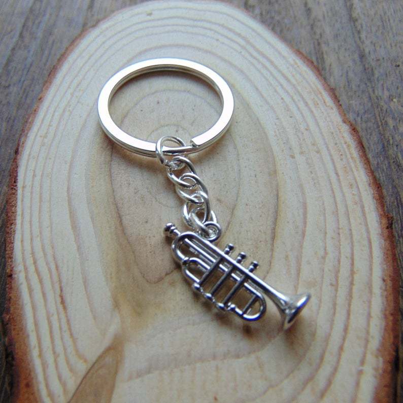 trombone keychain Horn keyring - Musical Instrument Horn ulasan dan harga