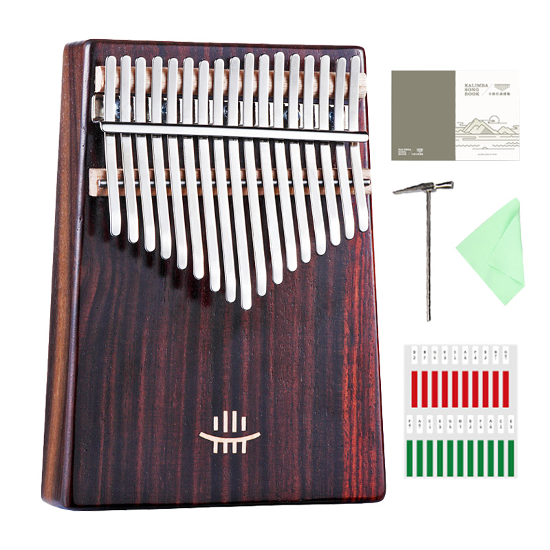 Hluru Kalimba 17 Keys with Hol - Musical Instrument African ulasan dan harga