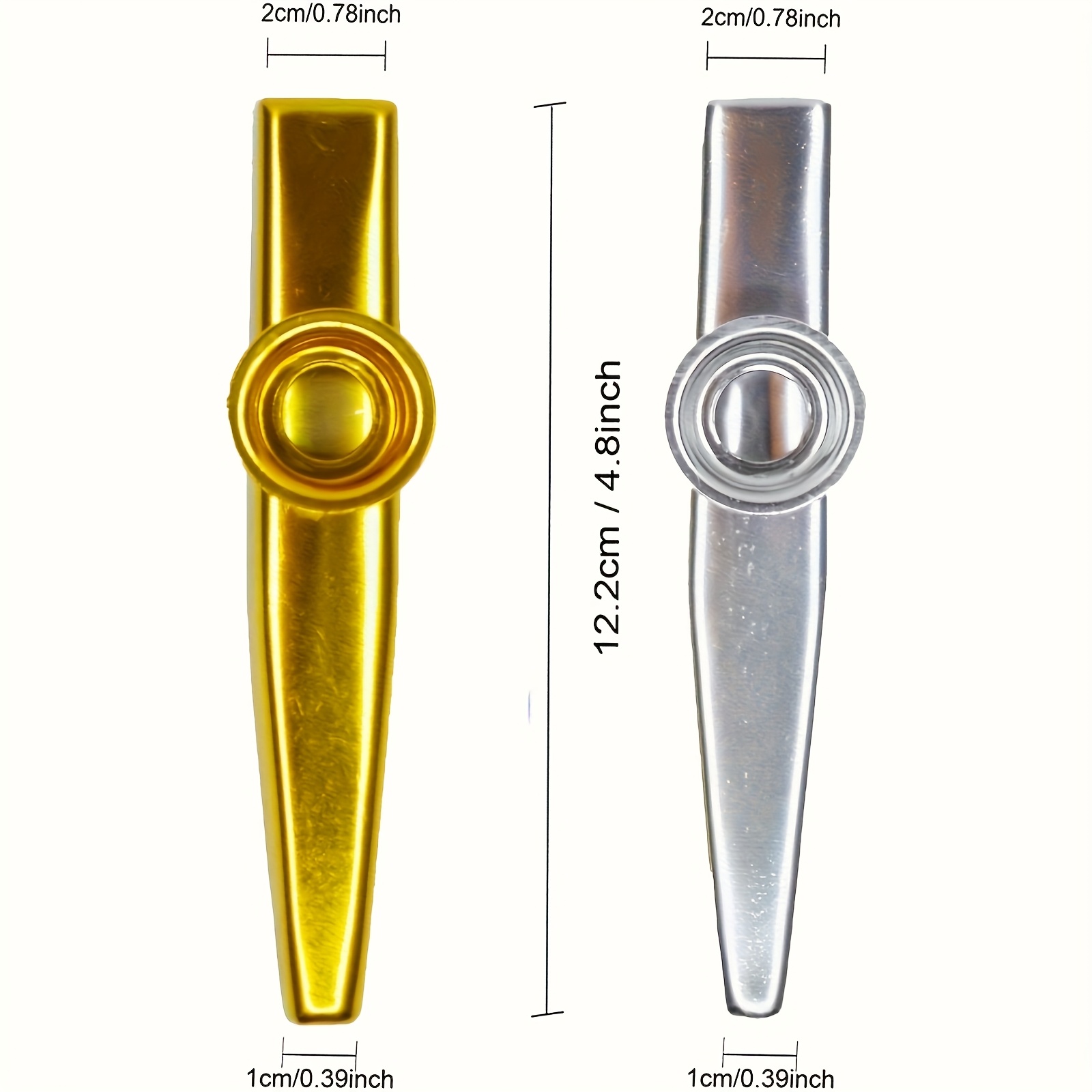 7pcs Metal Kazoos Simple Desig - Musical Instrument Gif ulasan dan harga