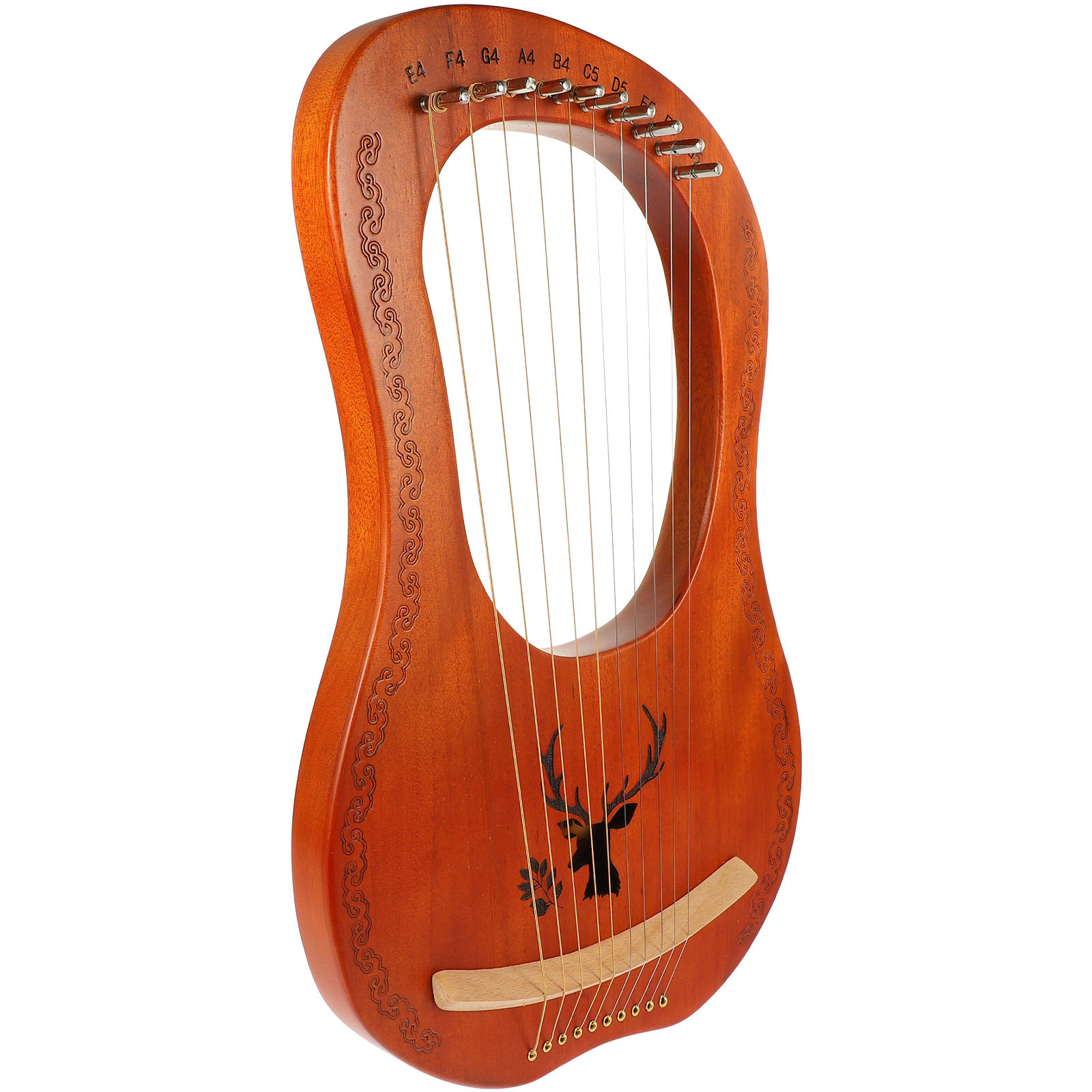 1Set 10 String Lyre Harp Woode - Musical Instrument Lyre ulasan dan harga