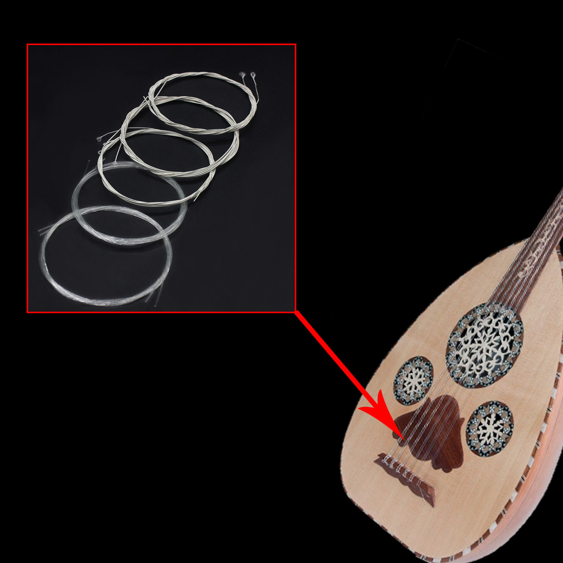 IRIN Oud Strings Turkey Oud Ar - Musical Instrument Lute ulasan dan harga