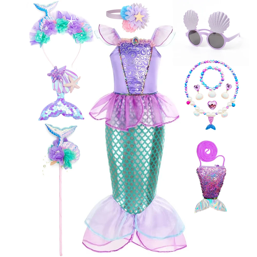 Mermaid Costume Kids Purple Pr - Musical Instrument Trombone ulasan dan harga