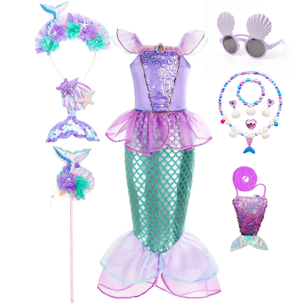 Mermaid Costume Kids Purple Pr - Musical Instrument Trombone ulasan dan harga