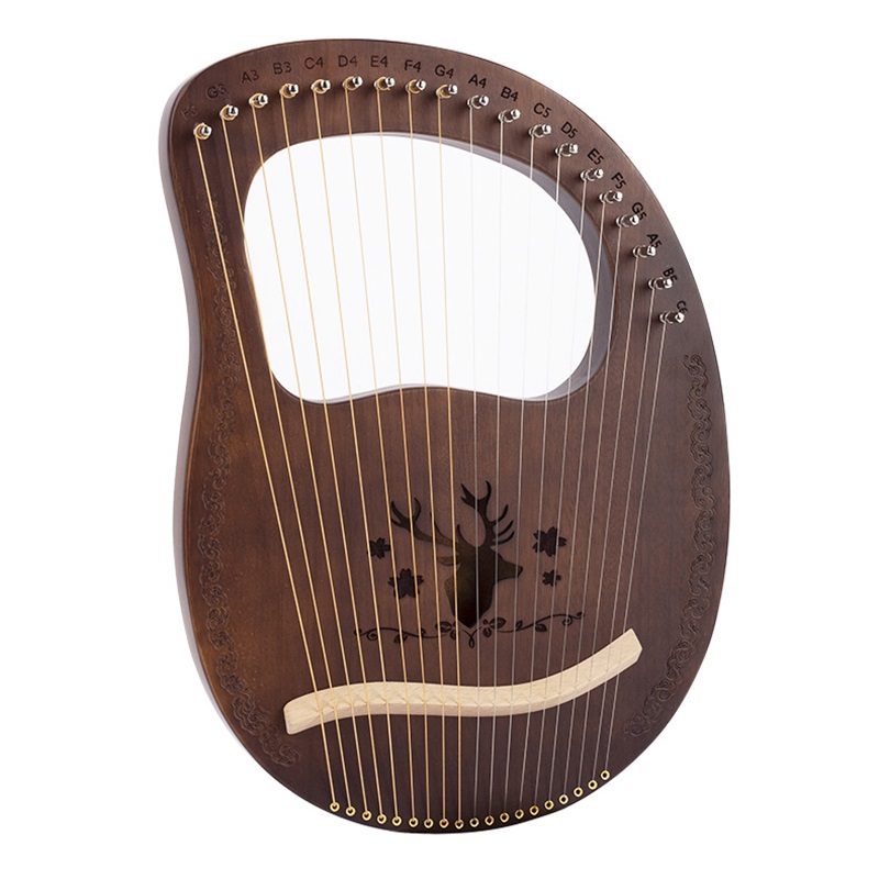 19 Strings Lyre Harp Mahogany  - Musical Instrument Lyre ulasan dan harga