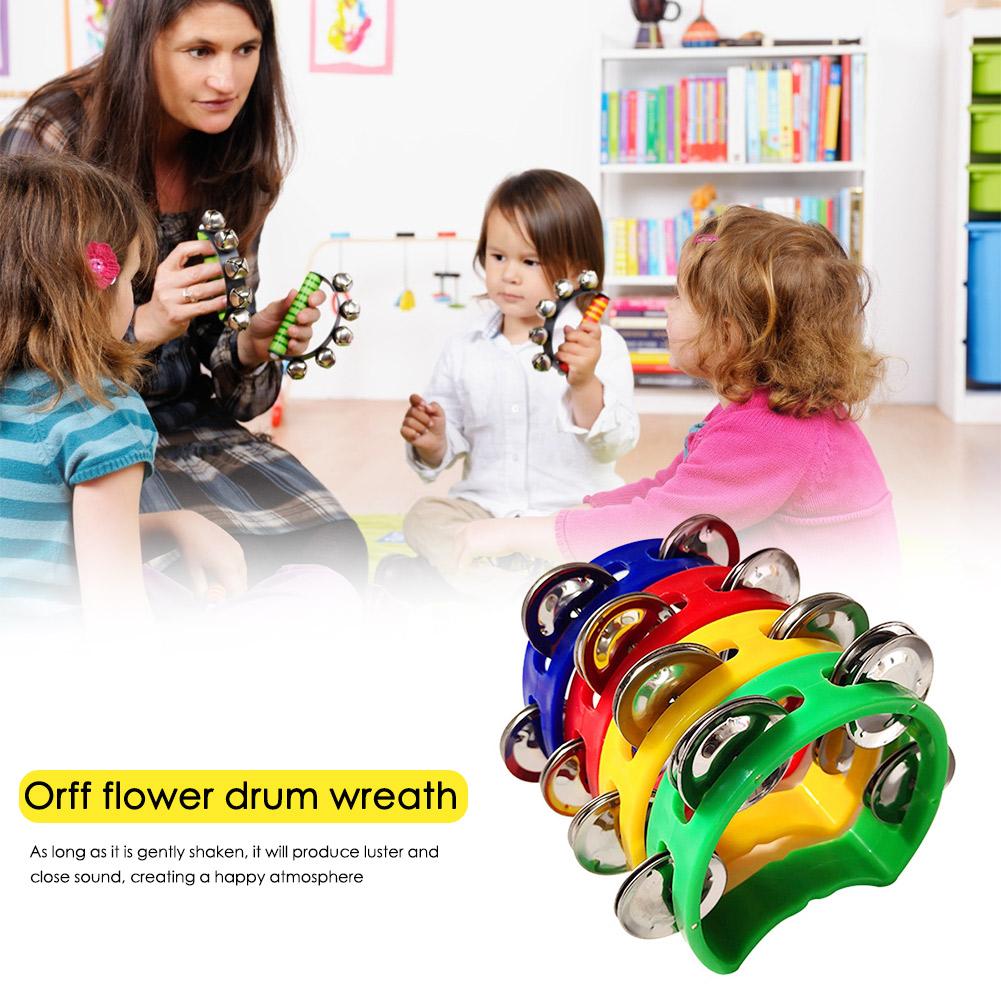 4pcs Tambourine Jingles Rattle - Musical Instruments Game ulasan dan harga
