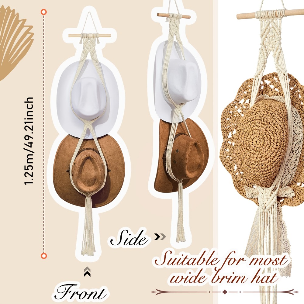 Bohemian Macrame Hat Hanger Ha - Musical Instrument Jazz ulasan dan harga
