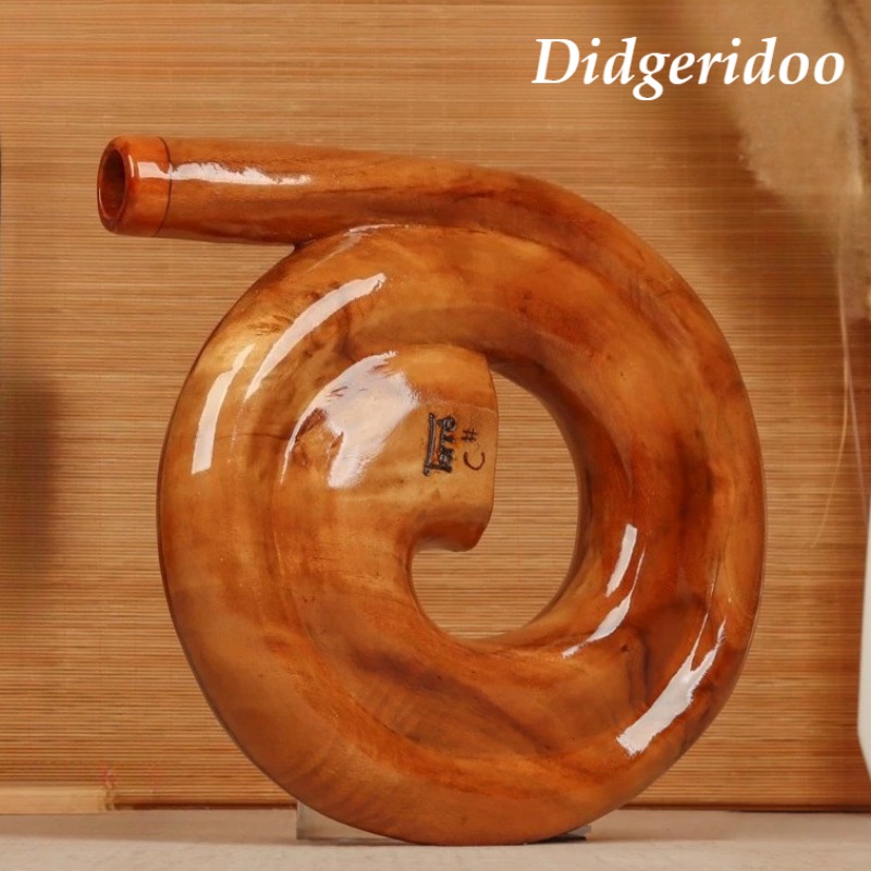 Spiral Didgeridoo Wooden Porta - Musical Instrument Didgeridoo ulasan dan harga