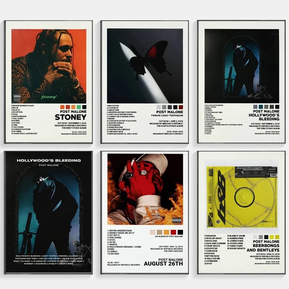 Post Malone Twelve Toothache B - Musical Instrument Painting ulasan dan harga