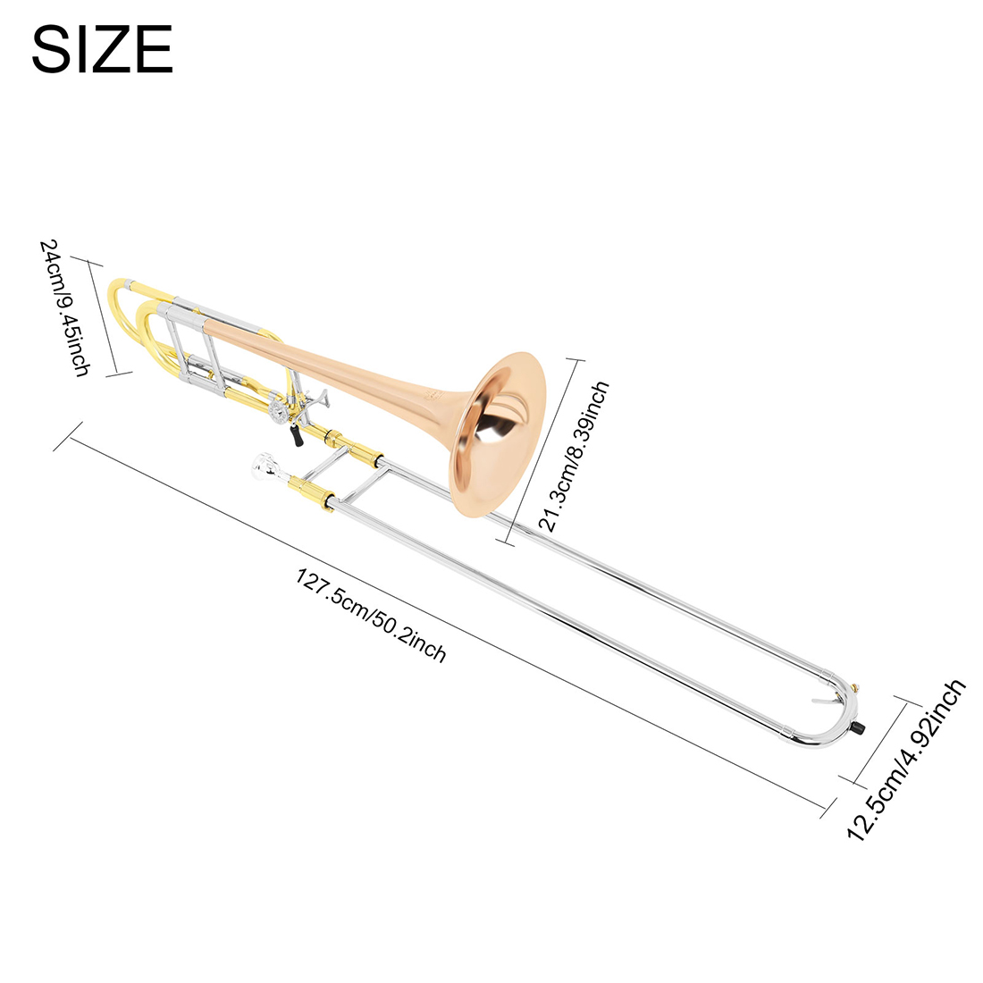 M MBAT Bb Tenor Trombone B Fla - Musical Instrument Trombone ulasan dan harga