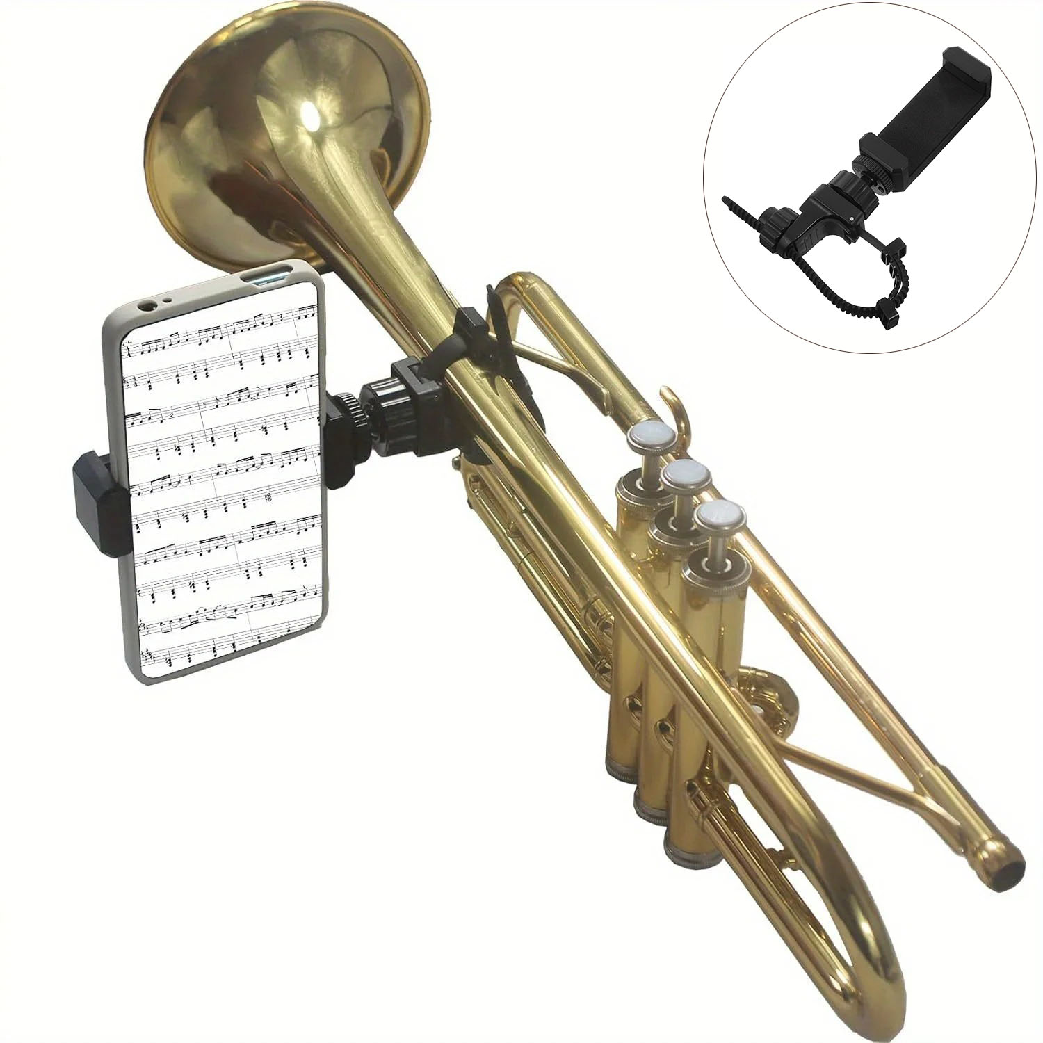 Metal Music Lyre Clip Phone St - Musical Instrument Horn ulasan dan harga