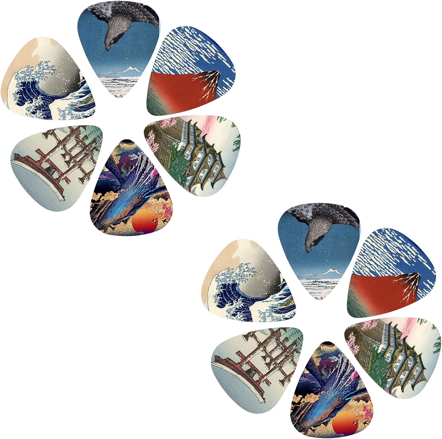 New 12pcs/set  Guitar Picks -  - Musical Instrument Painting ulasan dan harga