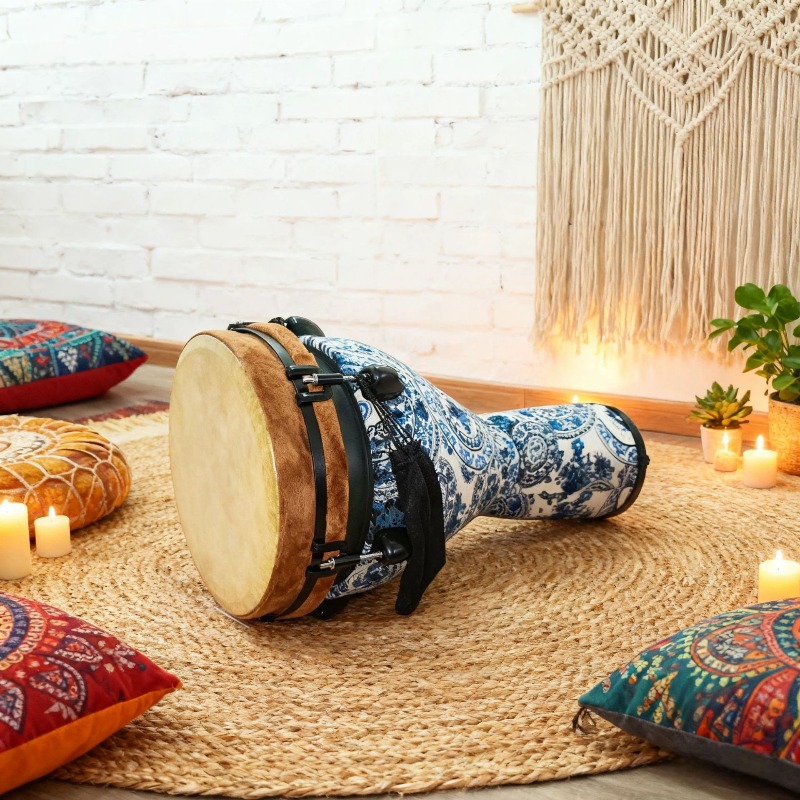 New 12-inch African drum mecha - Musical Instrument African ulasan dan harga