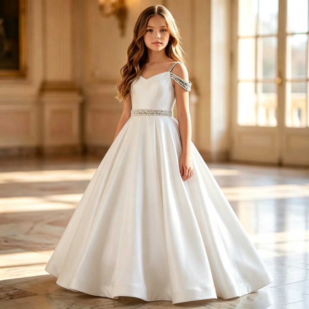 White Elegant Satin Child Wedd - Musical Instrument Trombone ulasan dan harga