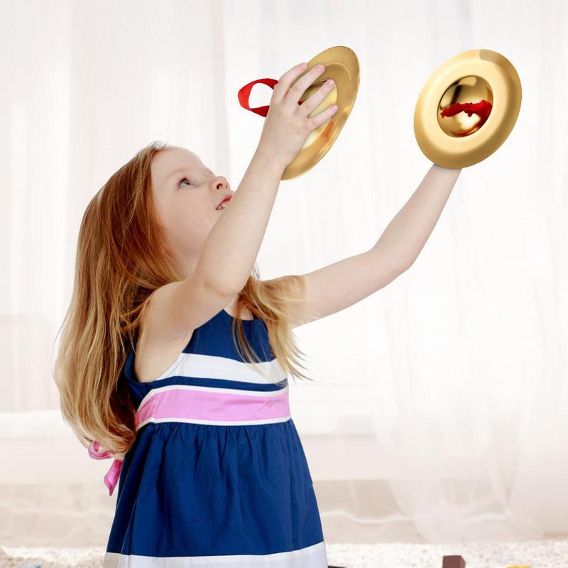 Kids Hand Cymbals 2PCS Finger  - Musical Instrument Lute ulasan dan harga