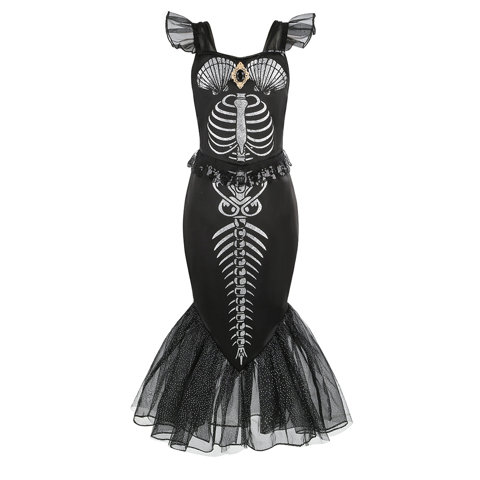 Horro Mermaid Skeleton Costume - Musical Instrument Trombone ulasan dan harga