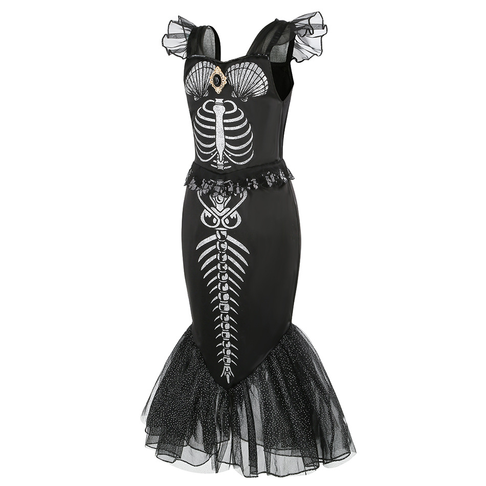 Horro Mermaid Skeleton Costume - Musical Instrument Trombone ulasan dan harga