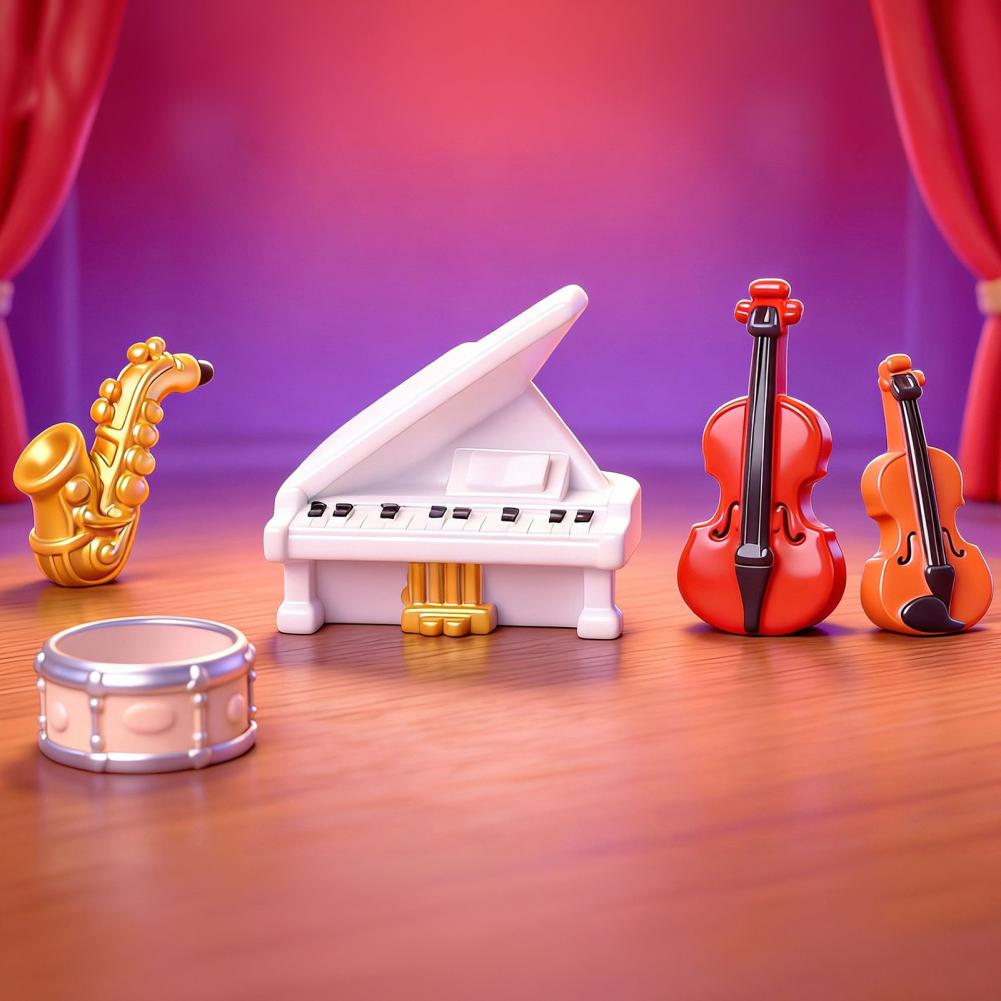 Piano Violin Saxophone Miniatu - Musical Instrument Gif ulasan dan harga