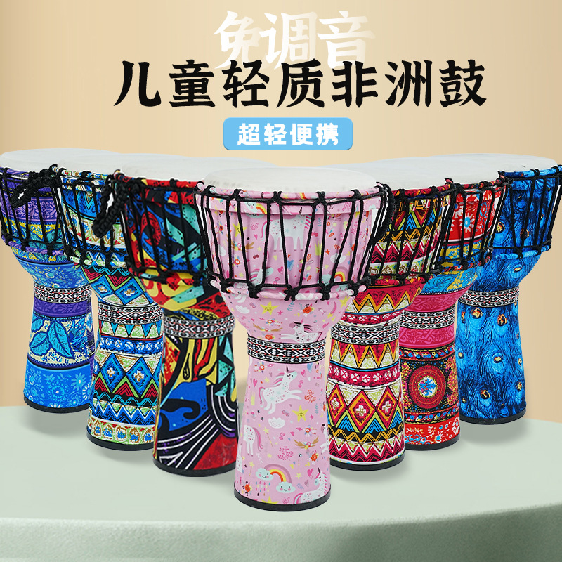 PVC African drum sheepskin 8 i - Musical Instrument African ulasan dan harga