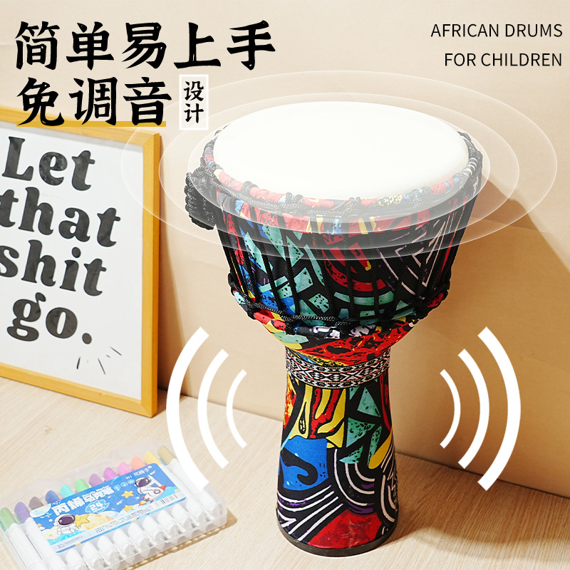 PVC African drum sheepskin 8 i - Musical Instrument African ulasan dan harga