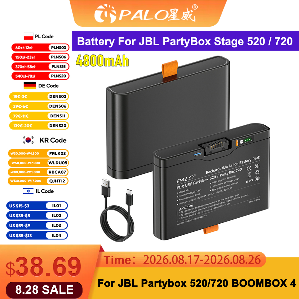 PALO 21.6V Replacement Battery - Jbl Speaker Go 4 ulasan dan harga