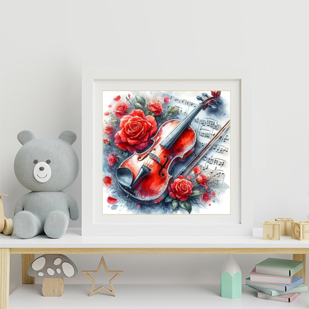 Evershine DIY Diamond Painting - Musical Instrument Cello ulasan dan harga